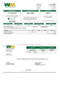 美国废物管理银行对账单模板USA Waste Management Bank Statement Template-帮司令