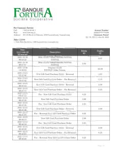 卢森堡 Fortuna 银行银行对账单模板Luxembourg Fortuna Banque Bank Statement Template-帮司令