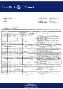 索马里阿马尔银行对账单Word和PDF模板Somalia Amal Bank Statement Word And PDF Template-帮司令