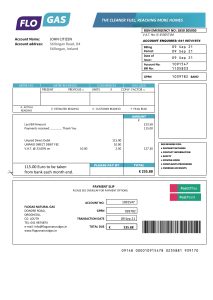 爱尔兰 Flogas 公用事业账单 Word 和 PDF 模板ireland Flogas Utility Bill word And PDF Template-帮司令