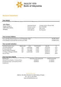 埃塞俄比亚阿瓦什银行对账单 Excel 和 PDF 模板Ethiopia Awash Bank statement Excel and PDF template-帮司令