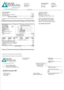 美国卡斯卡德天然气公用事业账单Word和PDF模板USA Cascade Natural Gas Utility Bill Word And PDF Template-帮司令