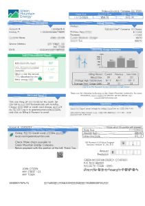 美国绿山能源公用事业账单Word和PDF模板USA Green Mountain Energy Utility Bill Word And PDF Template-帮司令