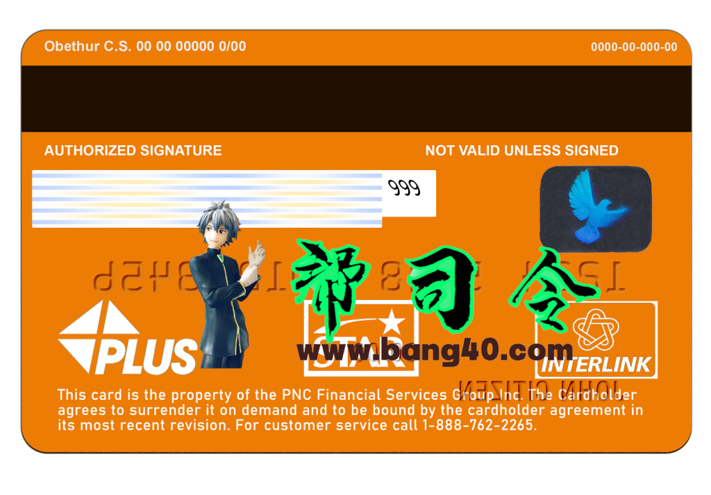 图片[2]-美国 PNC 银行 Visa 借记卡模板,PSD 格式，完全可编辑