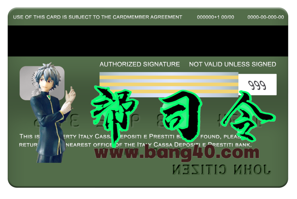 图片[2]-意大利 Cassa Depositi E Prestiti 银行 Visa 经典卡 PSD 模板
