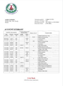 南苏丹象牙银行银行对账单模板South Sudan lvory Bank BankStatement Template-帮司令