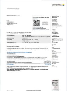 德国 VATTENFALL 公用事业账单模板(Word 和 PDF 格式)Germany VATTENFALL Utility BilTemplate In Word And PDFFormat-帮司令