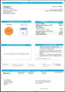 美国加利福尼亚州 Directv 公用事业账单模板（Word 和 PDF 格式）USA California Directv Utility Bill Template In Word And PDF Format-帮司令