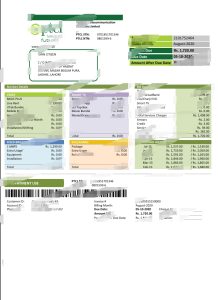 巴基斯坦 PTCL 公用事业账单模板（Word 和 PDF 格式）Pakistan PTCL Utility Bill Template In Word And PDF Format-帮司令