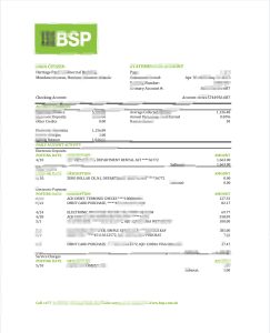 所罗门群岛 BSP 银行对账单 Excel 和 PDF 模板Solomon Islands BSP Bank Statement Excel And PDF Template-帮司令