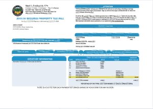 美国加利福尼亚州奥兰治县房产税账单Word和PDF模板USA County Of Orange CaliforniaProperty Tax Bill Word And PDFTemplate-帮司令