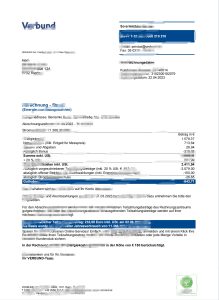 奥地利Verbund水电费账单Word和Pdf模板Austria Verbund Utility Bill WordAnd Pdf Template-帮司令