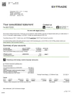 美国 EtradeBank声明Word 和PDF 模板Usa EtradeBank Statement WordAnd PDF Template-帮司令