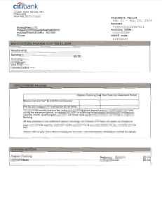 花旗银行对账单Word和PDF模板2024Citi Bank Statement Word AndPdf Template 2024-帮司令