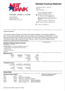 纽约NBT银行对账单Word和PDF模板NewYork NBT Bank StatementWord And Pdf Template-帮司令
