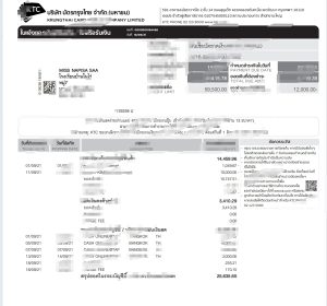 泰国 KTC 信用卡对帐单模板Thailand KTC Credit CardStatement Template-帮司令