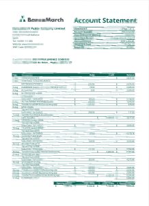 西班牙央行三月声明Word和PDF模板Spain BancaMarch StatementWord And Pdf Template-帮司令