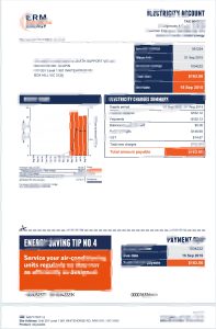 澳大利亚 ERM Power 电费账单模板(Word 和 PDF 格式)Australia ERM Power ElectricityUtility Bill Template In Word AndPDF Format-帮司令