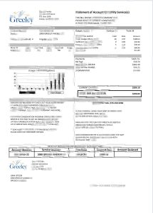 美国科罗拉多州格里利市水务账单 Word 和 PDF 模板USA Colorado City of Greeley water utility Bill Word And PDF Template-帮司令
