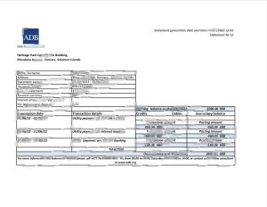 所罗门群岛亚洲开发银行银行对账单Excel和PDF模板Solomon Islands ADB Bank Statement Excel And PDF Template-帮司令