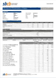 斯洛伐克SBCB银行对账单Word和PDF模板Slovakia SBCB Bank Statement Word And PDF Template-帮司令