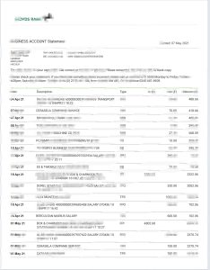 劳埃德银行商业账户报表（可编辑）Word 和 PDF 模板Lloyds Bank Business Account Statement Editable Word And PDF Template-帮司令