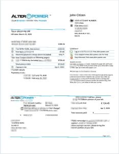 马耳他 AlterPower 马耳他公用事业账单 Word 和 PDF 模板Malta AlterPower Malta Utility Bill Word And PDF Template-帮司令