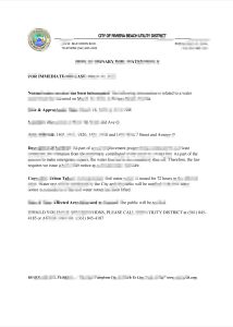 美国佛罗里达州里维埃拉海滩市公用事业区供水设施关闭通知 Word 和 PDF 模板USA Florida City Of Riviera Beach Utility District Water Utility Shut Off Notice Word And PDF Template-帮司令