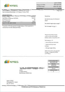 美国马萨诸塞州波士顿 NYSEG 电力账单 Word 和 PDF 模板USA Massachusetts Boston NYSEG Electricity Utility Bill Word And PDF Template-帮司令