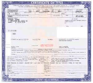 佛罗里达州汽车所有权模板（Word 和 PDF 格式）Florida Car Title Template in Word And PDF Format-帮司令