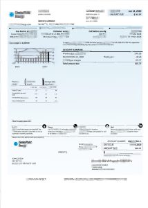 美国德克萨斯州中心点能源公用事业账单Word和PDF模板USA Texas Center Point Energy Utility Bill Word And PDF Template-帮司令
