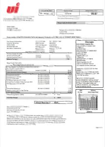 美国康涅狄格州联合照明公司电费账单Word和PDF模板USA Connecticut The United Illuminating Company Electricity Utility Bill Word And PDF Template-帮司令