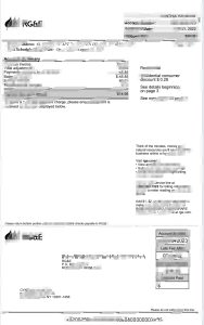 纽约 RG&E 账单模板NewYork RG&E Bill Template-帮司令