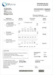 新加坡 SP 集团公用事业账单模板（Word 和 PDF 格式）（2 页）Singapore SP Group Uility Bill Template In Word And PDF Format (2 pages)-帮司令