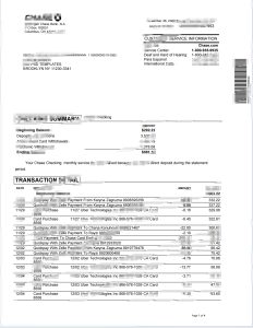 摩根大通银行账单pdf模板JPMorgan Chase bank statement pdf template-帮司令