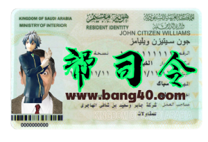 沙特阿拉伯国民身份证 PSD 模板Saudi Arabia National Identity ID Card PSD Template-帮司令