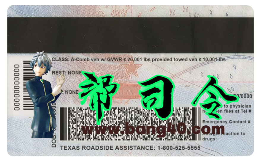 图片[2]-德克萨斯州美国身份证卡PS/PSD模板