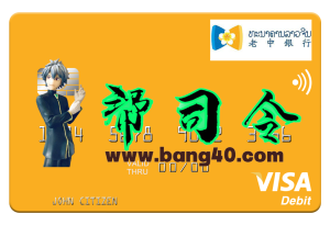 老挝中国银行 Visa 卡Laos Bank Visa Card-帮司令