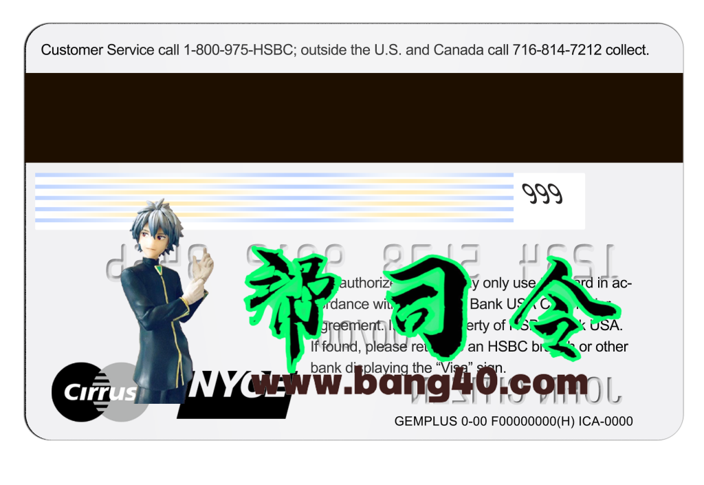图片[2]-美国汇丰银行 Visa 信用卡模板