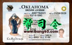 美国俄克拉何马州Oklahoma DL驾驶证/驾照高质量PSD模板/Photoshop/PSOklahoma DL driver's license / license high quality PSD template / Photoshop / PS-帮司令