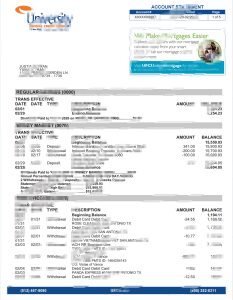 美国得克萨斯州银行账单pdf模板Texas bank statement pdf template-帮司令
