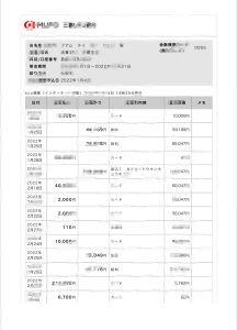 日本三菱银行账单pdf模板Mitsubishi Bank Statement PDF Template-帮司令