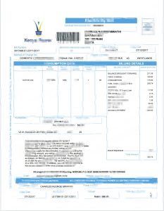 肯尼亚水电费账单pdf模板Kenya utility bill pdf template-帮司令