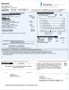 美国宾夕法尼亚水电费账单pdf&word模板Pennsylvania utility bill pdf & word template-帮司令
