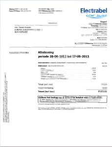 比利时水电费账单/KYC地址证明pdf模板Belgium utility bill/KYC proof of address pdf template-帮司令