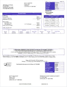 美国纽约奥农达加水电费账单word/pdf模板Onondaga utility bill word/pdf template in New York, USA-帮司令
