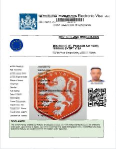 荷兰电子签证模板Netherlands e-visa template-帮司令
