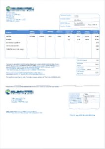 美国 Hallsdale-Powell 公用事业账单模板Hallsdale-Powell Utility Bill Template-帮司令