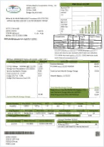 美国堪萨斯州胜利电力账单Word和PDF模板Kansas Victory Electricity Bill Word and PDF Template-帮司令