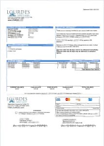 美国卢尔德水电费账单模板Lourdes utility bill template-帮司令